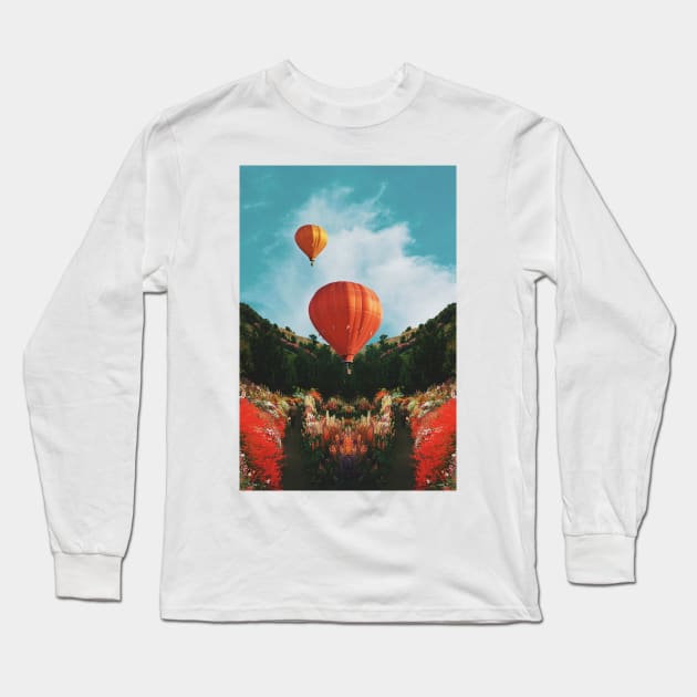 Hot Air Long Sleeve T-Shirt by lacabezaenlasnubes